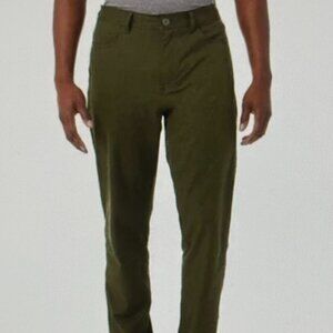 32 Degrees Cool Men's Stretch Performance Pants, Regular Fit, Green 36 x 34 NWOT